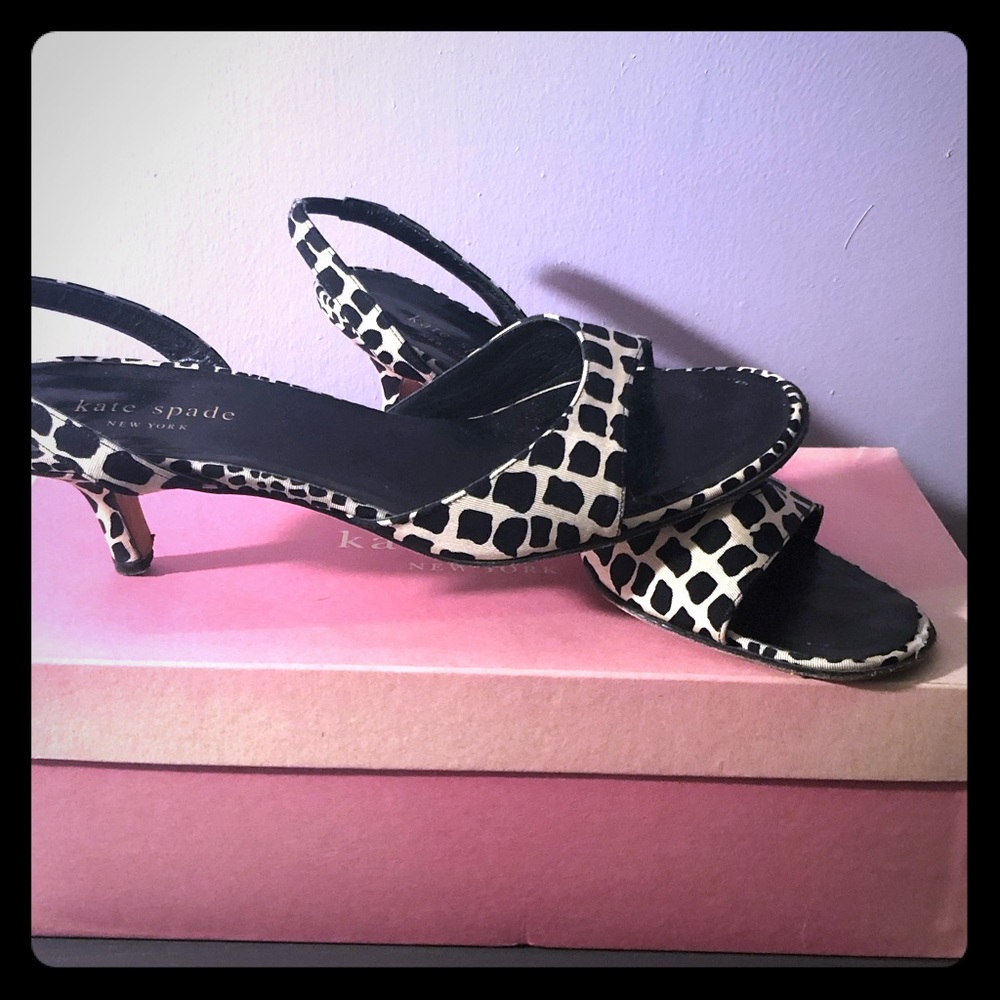 Kate Spade Kitten Heel Slingbacks